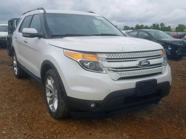 1FM5K8F81DGC90866 - 2013 FORD EXPLORER L WHITE photo 1