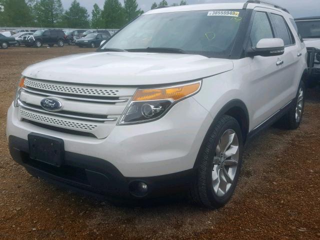 1FM5K8F81DGC90866 - 2013 FORD EXPLORER L WHITE photo 2