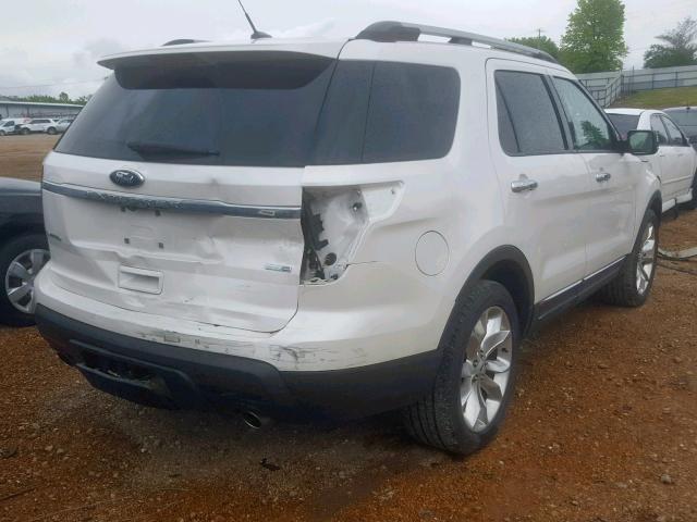 1FM5K8F81DGC90866 - 2013 FORD EXPLORER L WHITE photo 4