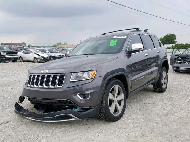 1C4RJFBG4FC638650 - 2015 JEEP GRAND CHER GRAY photo 2