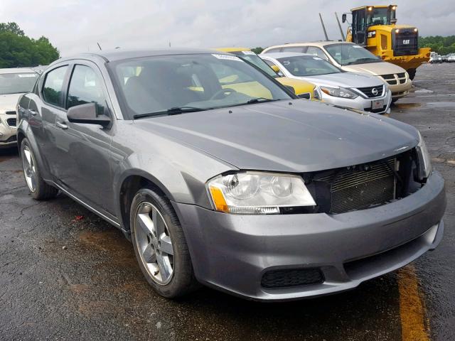 1C3CDZAB5DN565962 - 2013 DODGE AVENGER SE GRAY photo 1