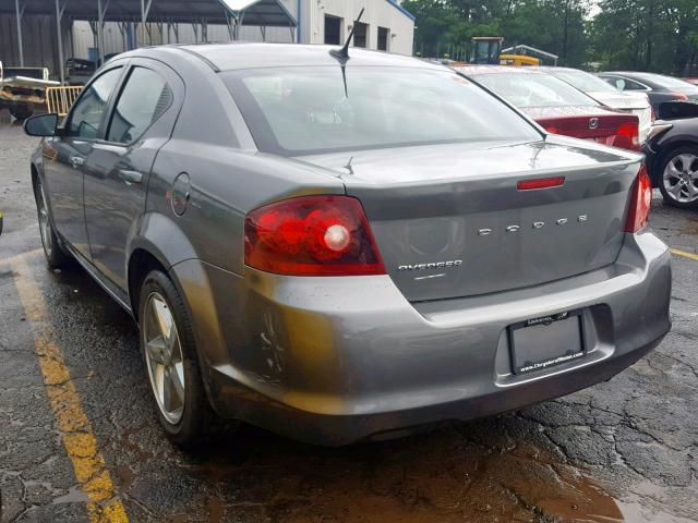 1C3CDZAB5DN565962 - 2013 DODGE AVENGER SE GRAY photo 3