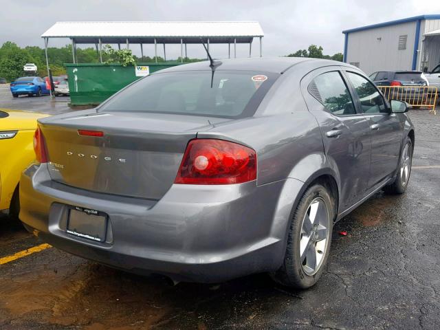 1C3CDZAB5DN565962 - 2013 DODGE AVENGER SE GRAY photo 4