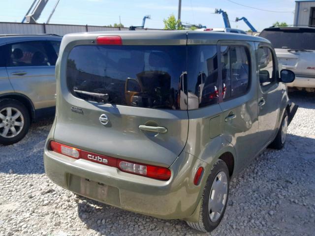 JN8AZ2KR8AT169365 - 2010 NISSAN CUBE BASE GREEN photo 4