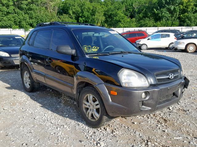 KM8JN12D37U668868 - 2007 HYUNDAI TUCSON SE BLACK photo 1