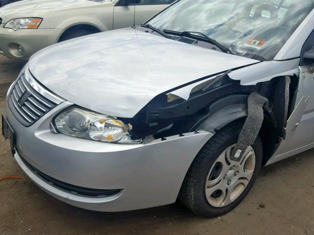 1G8AJ52F25Z131203 - 2005 SATURN ION LEVEL SILVER photo 9