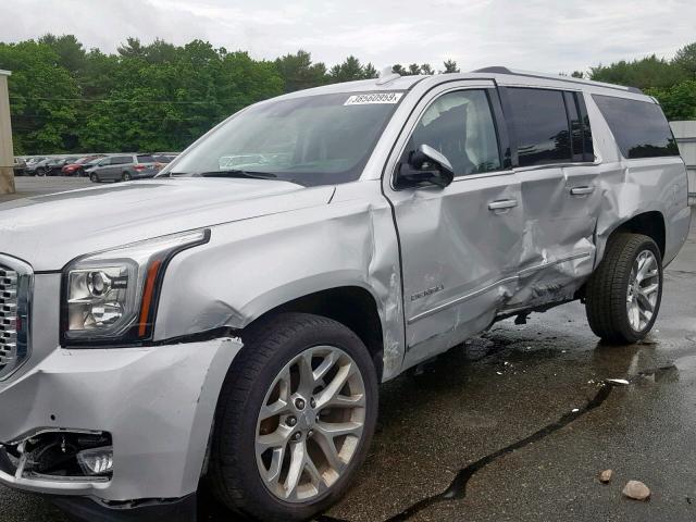 1GKS2HKJ9HR329587 - 2017 GMC YUKON XL D SILVER photo 9