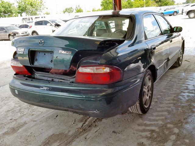 1YVGF22D715217147 - 2001 MAZDA 626 ES GREEN photo 4