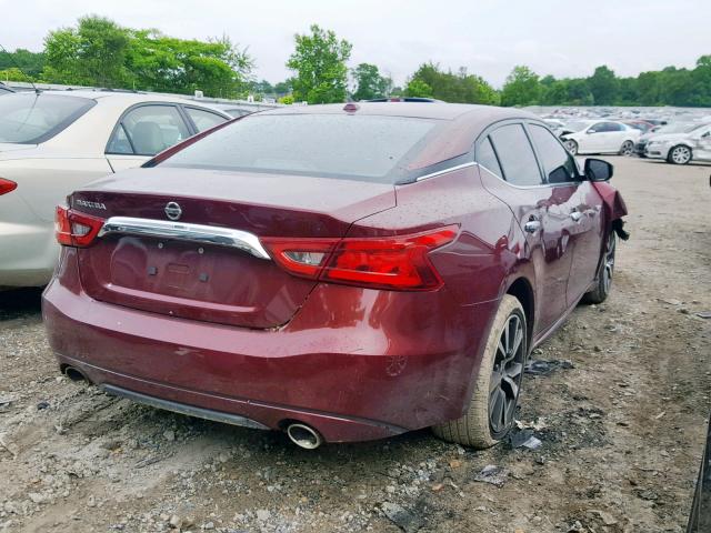 1N4AA6AP2GC389514 - 2016 NISSAN MAXIMA 3.5 RED photo 4