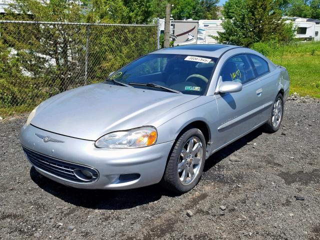 4C3AG52H21E051281 - 2001 CHRYSLER SEBRING LX SILVER photo 2