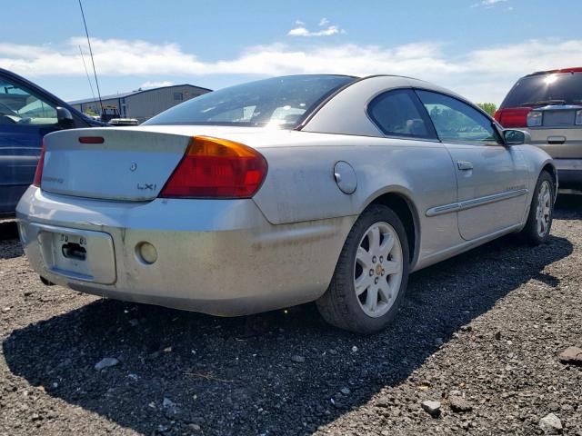 4C3AG52H21E051281 - 2001 CHRYSLER SEBRING LX SILVER photo 4