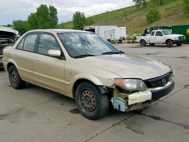 JM1BJ225221613633 - 2002 MAZDA PROTEGE DX GOLD photo 1