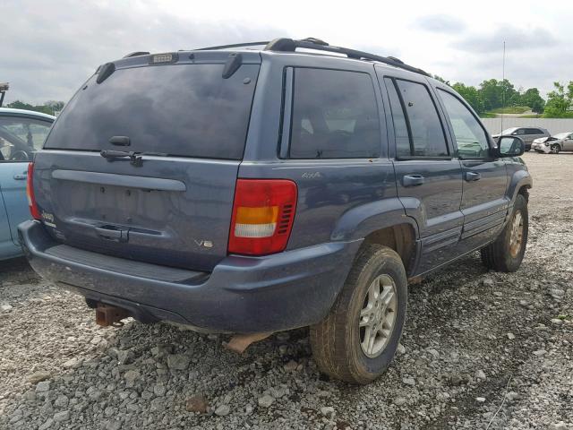 1J4GW58N6YC423065 - 2000 JEEP GRAND CHER GRAY photo 4