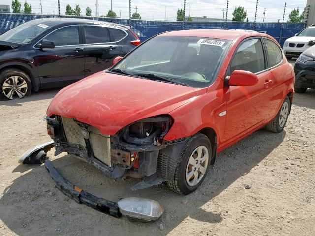 KMHCN35C09U114102 - 2009 HYUNDAI ACCENT SE RED photo 9