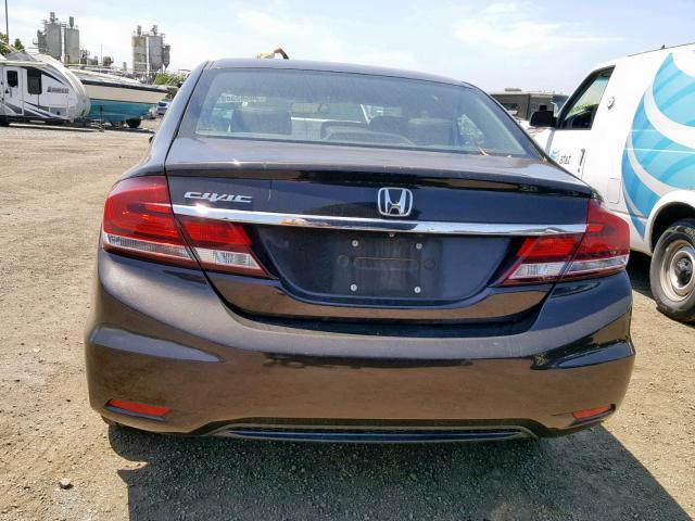 2HGFB2F94DH509601 - 2013 HONDA CIVIC EXL BROWN photo 10