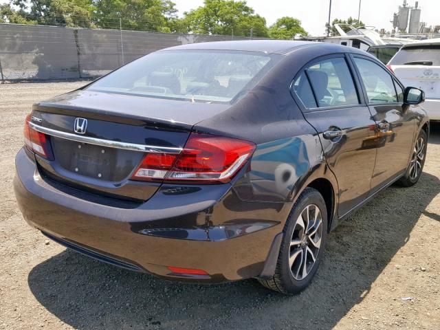 2HGFB2F94DH509601 - 2013 HONDA CIVIC EXL BROWN photo 4