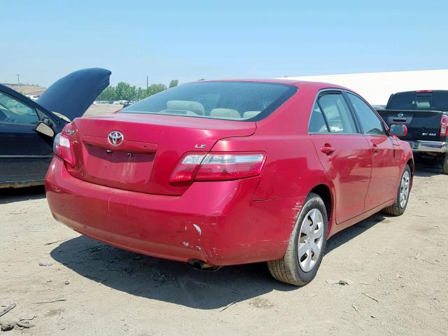 4T1BE46KX7U040482 - 2007 TOYOTA CAMRY NEW RED photo 4