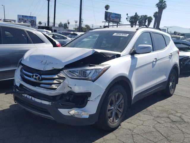 5XYZU3LB9DG074902 - 2013 HYUNDAI SANTA FE S WHITE photo 2