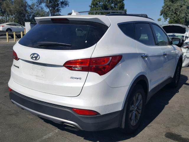 5XYZU3LB9DG074902 - 2013 HYUNDAI SANTA FE S WHITE photo 4