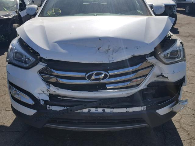 5XYZU3LB9DG074902 - 2013 HYUNDAI SANTA FE S WHITE photo 9