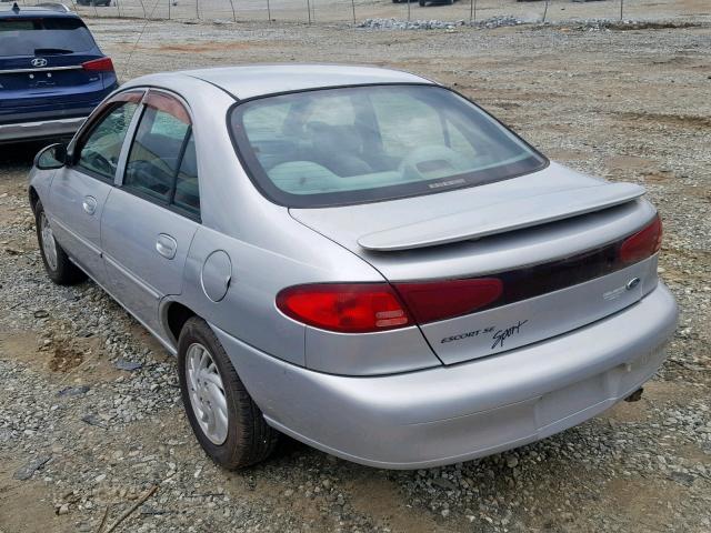 1FAFP13P2XW177053 - 1999 FORD ESCORT SE SILVER photo 3