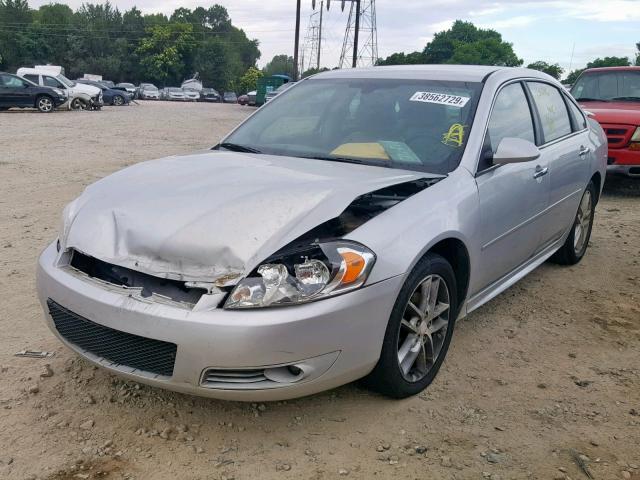 2G1WC5E35D1153963 - 2013 CHEVROLET IMPALA LTZ SILVER photo 2