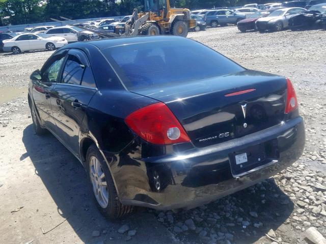 1G2ZF55B164215549 - 2006 PONTIAC G6 SE BLACK photo 3