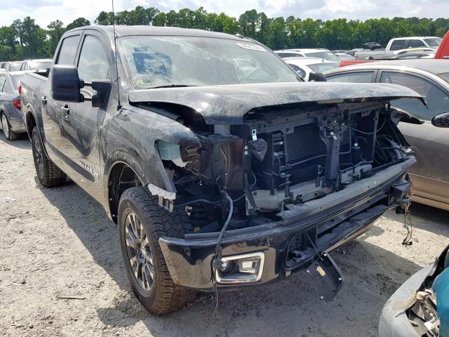 1N6AA1E55JN537332 - 2018 NISSAN TITAN SV BLACK photo 1