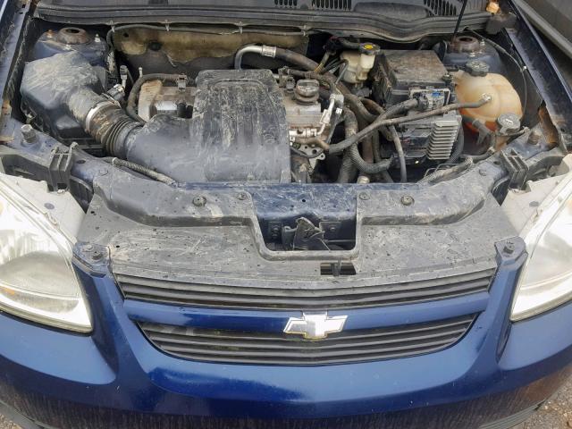 1G1AL58F987165493 - 2008 CHEVROLET COBALT LT BLUE photo 7