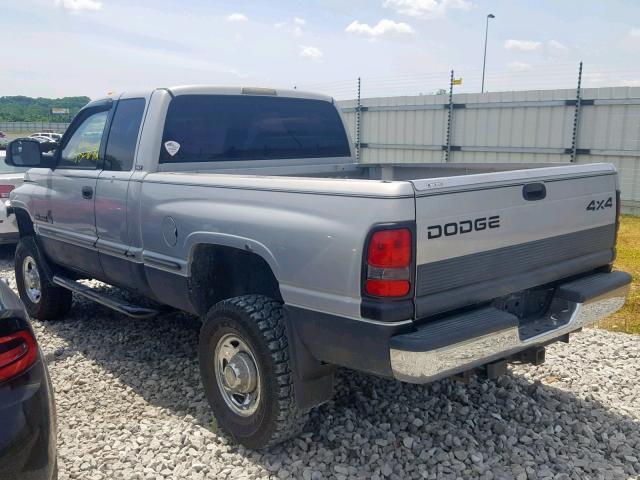 1B7KF2360XJ598517 - 1999 DODGE RAM 2500 SILVER photo 3