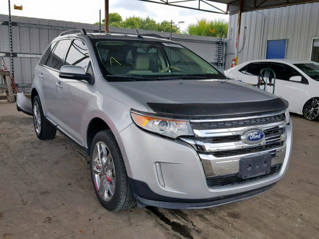 2FMDK3JC3EBB20947 - 2014 FORD EDGE SEL SILVER photo 1