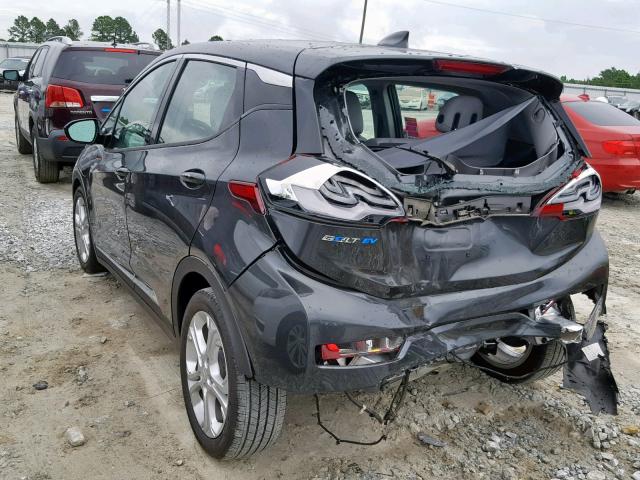 1G1FY6S05K4112980 - 2019 CHEVROLET BOLT EV LT GRAY photo 3