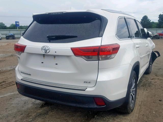 5TDKZRFHXJS547565 - 2018 TOYOTA HIGHLANDER WHITE photo 4