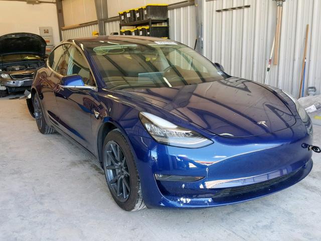 5YJ3E1EA7JF027740 - 2018 TESLA MODEL 3 BLUE photo 1