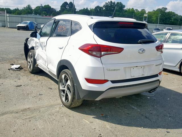 KM8J33A24HU323559 - 2017 HYUNDAI TUCSON LIM WHITE photo 3