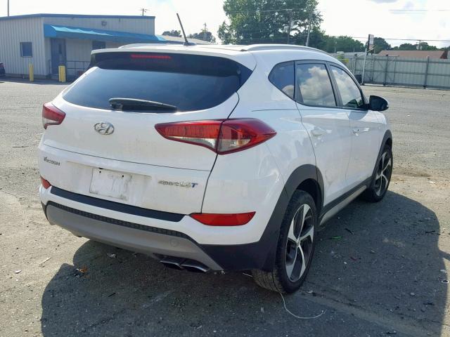 KM8J33A24HU323559 - 2017 HYUNDAI TUCSON LIM WHITE photo 4