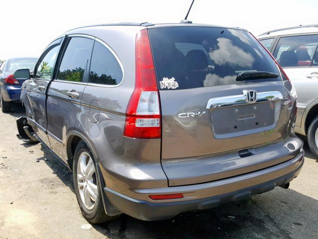 5J6RE4H72BL035894 - 2011 HONDA CR-V EXL GRAY photo 3