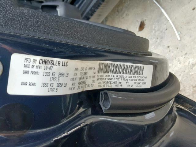 1J8HG48N48C134633 - 2008 JEEP COMMANDER GRAY photo 10