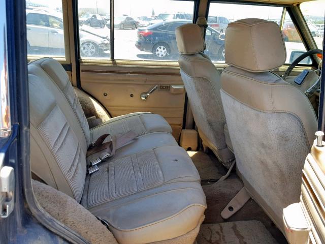 1J4GS5877MP800101 - 1991 JEEP GRAND WAGO BROWN photo 6