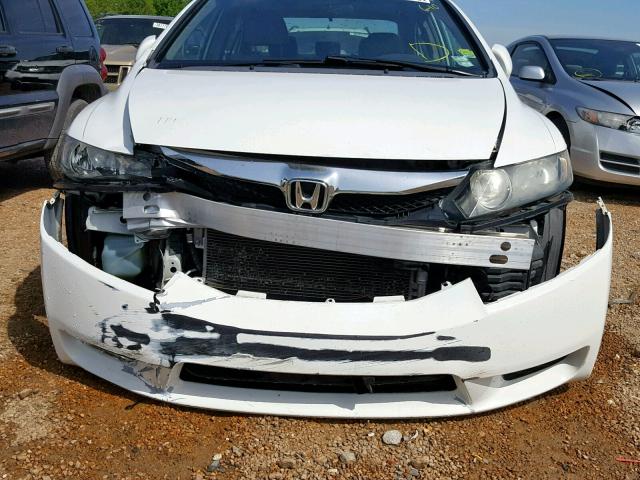 19XFA16919E028767 - 2009 HONDA CIVIC EXL WHITE photo 9