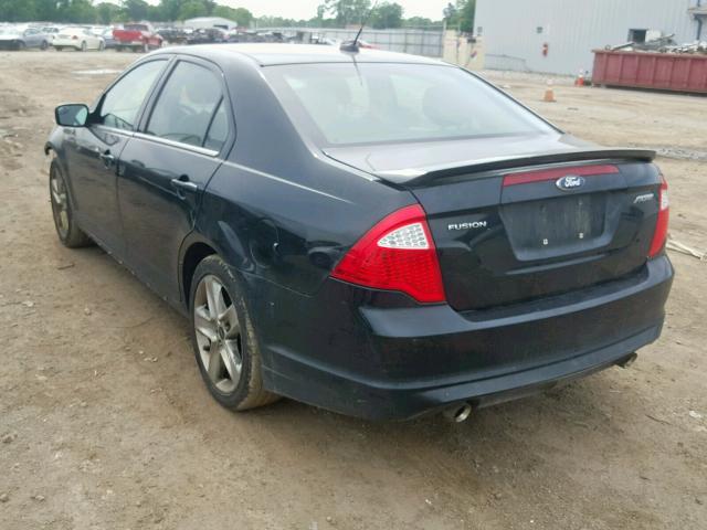 3FAHP0KCXBR255799 - 2011 FORD FUSION SPO BLACK photo 3