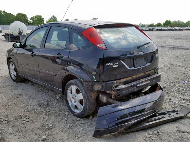 1FAFP37N97W273640 - 2007 FORD FOCUS ZX5 BLACK photo 3