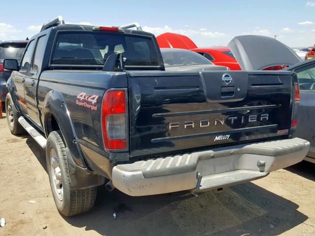 1N6MD29Y72C316780 - 2002 NISSAN FRONTIER C BLACK photo 3