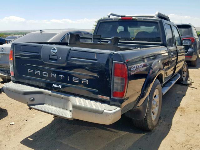 1N6MD29Y72C316780 - 2002 NISSAN FRONTIER C BLACK photo 4