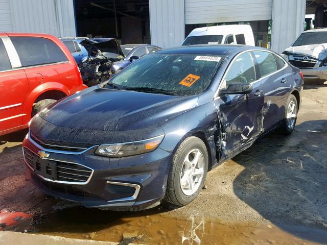 1G1ZB5ST6GF304987 - 2016 CHEVROLET MALIBU LS BLUE photo 2