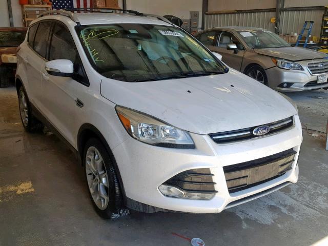 1FMCU0J96EUA76672 - 2014 FORD ESCAPE TIT WHITE photo 1