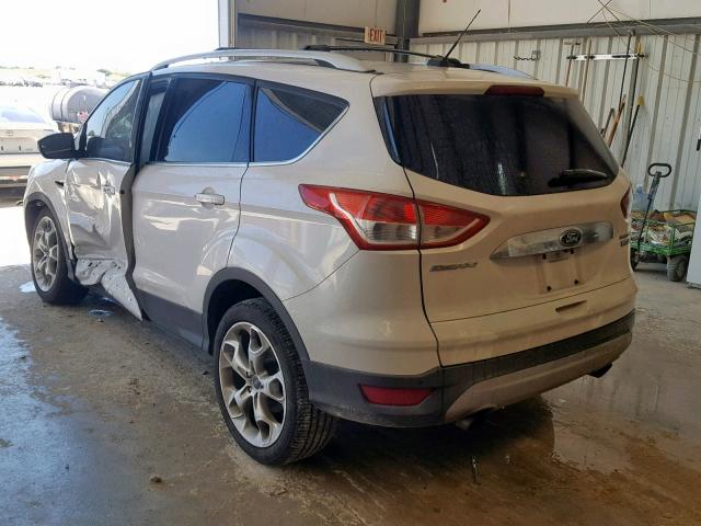 1FMCU0J96EUA76672 - 2014 FORD ESCAPE TIT WHITE photo 3