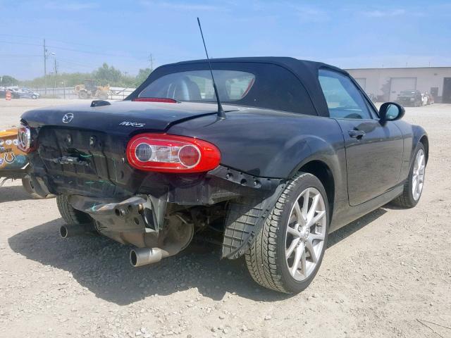 JM1NC2NF8B0213397 - 2011 MAZDA MX-5 MIATA BLACK photo 4