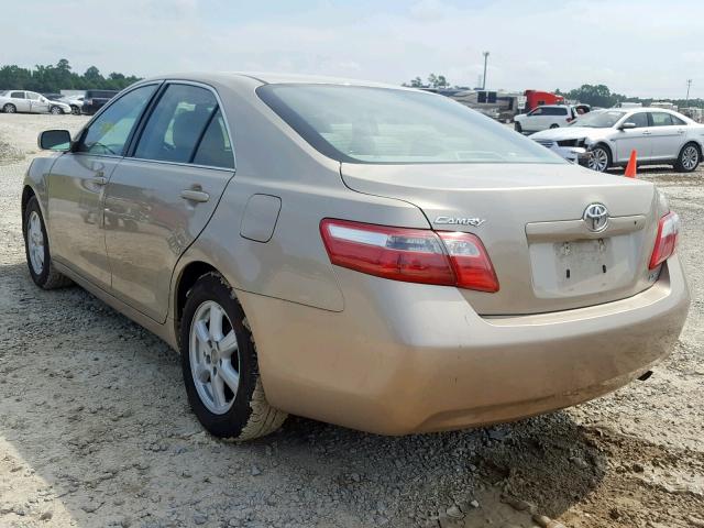 4T1BE46K97U039579 - 2007 TOYOTA CAMRY NEW GOLD photo 3