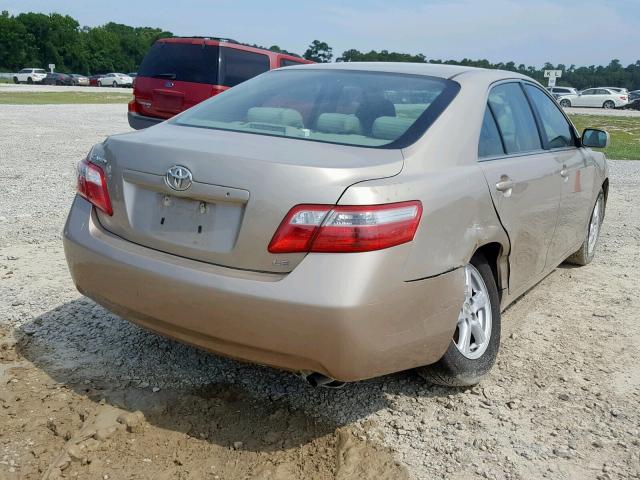 4T1BE46K97U039579 - 2007 TOYOTA CAMRY NEW GOLD photo 4